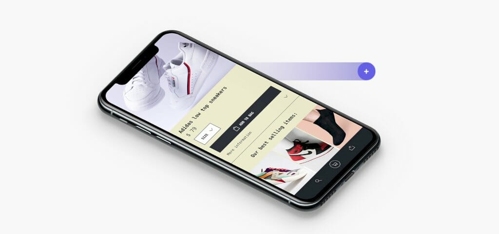 A phone with an innovative screen design.